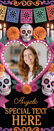 Angela glass memorial candle design